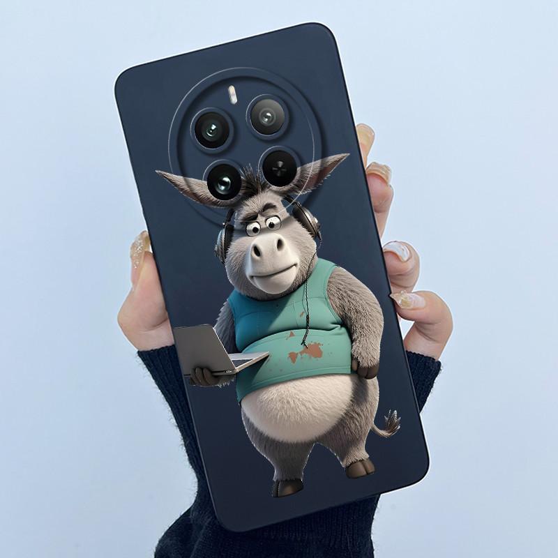 Чехол для Realme 12 Pro Plus 12 Plus 12X 5G, Чехол для телефона, Мультяшный, Красивый Цветок, Жидкий Силикон, Мягкий ТПУ, Защитная Крышка, Оболочка, Capa