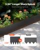 VEVOR Steel Landscape Edging, 4 Packs 40 x 12 in Rust-Resistant Metal Landscape Edging, Bendable Garden Edging Border, Heavy Duty Lawn Edging