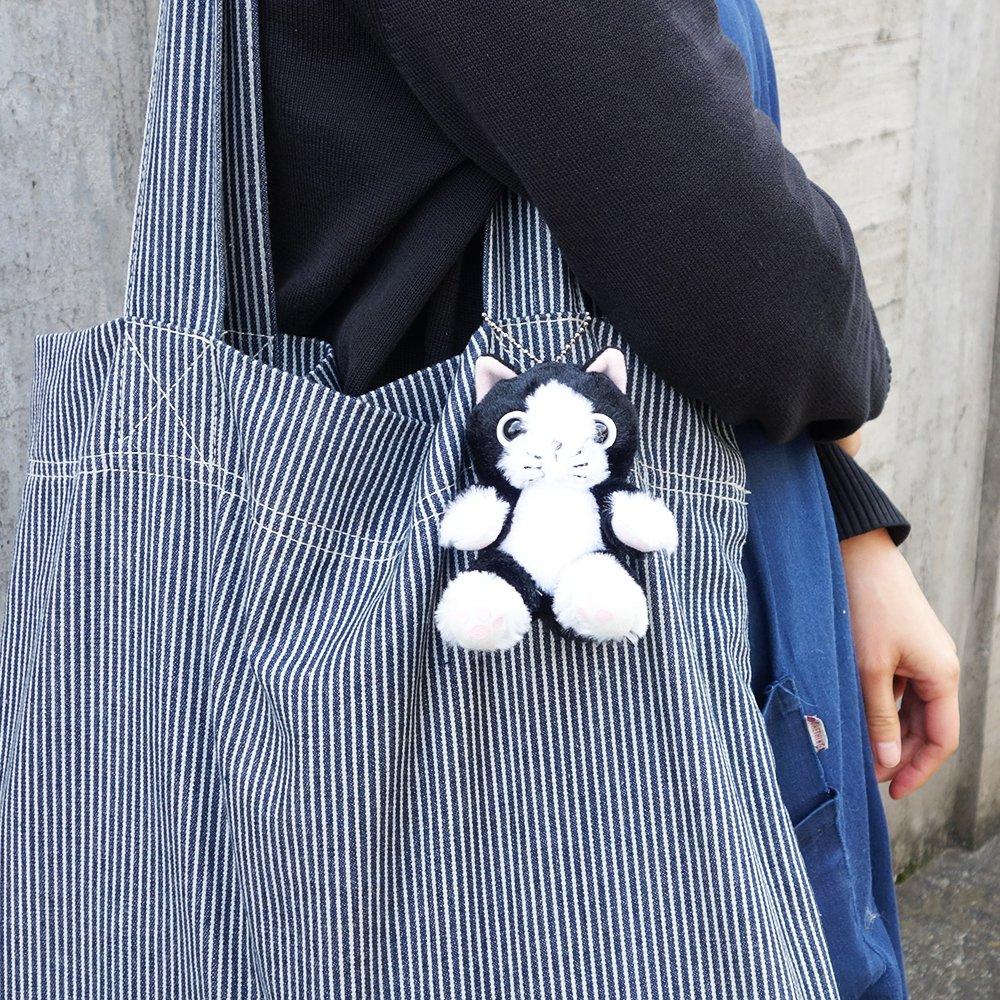 Маскот "Maru no Osanpo" от Naito Design Laboratory, Микемару, Кот, 12 см в высоту, Белый, с шариковой цепочкой, Плюшевая игрушка