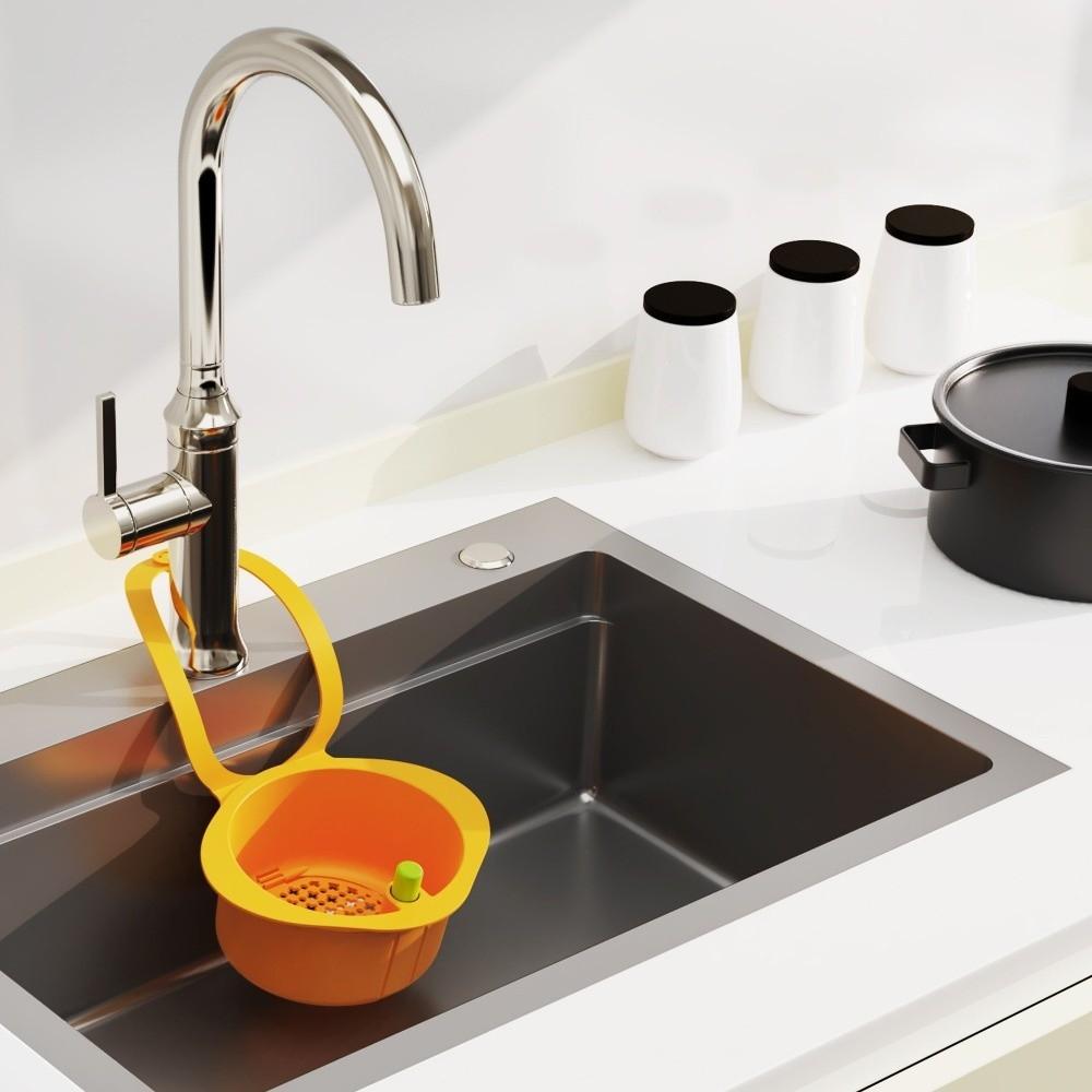 4PCS Openable Bottom Cover Sink Drain Basket Removable Kitchen Garbage Filter  Household Kitchen