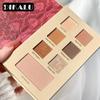 7-цветная палитра теней для век, румяна, матовые перламутровые тени для век, косметика для макияжа