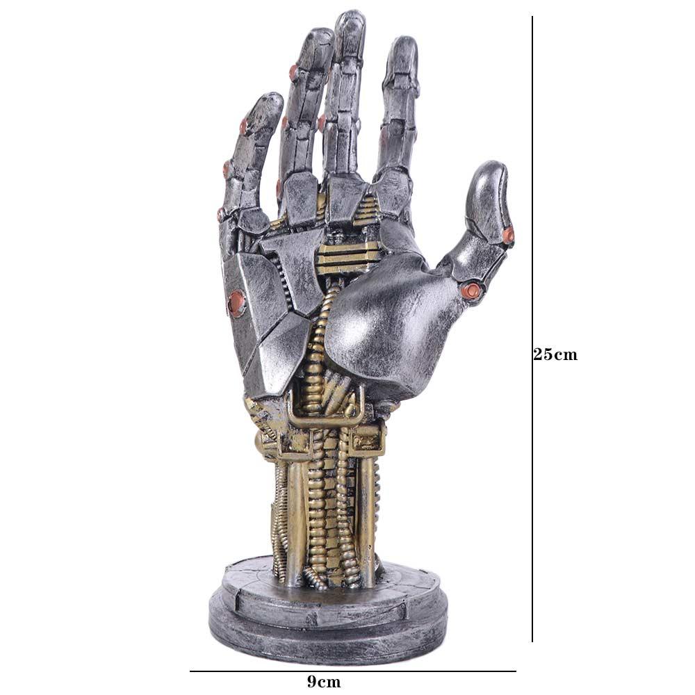 Sensory Toy Simulated Robot Hand Sculpture Model Mechanical Hand Staute  Halloween Holiday