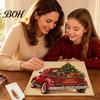 Christmas Gift for Craft Lovers Xmas Faux Pearl Painting Kit, 3D Art DIY Winter Scene Set Holiday Project Adults, Festive Home Wall Decor Projects