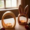 Reusable Easter Rabbit Mold Handicrafts Tea Light Cup Holder  Easter Decoration