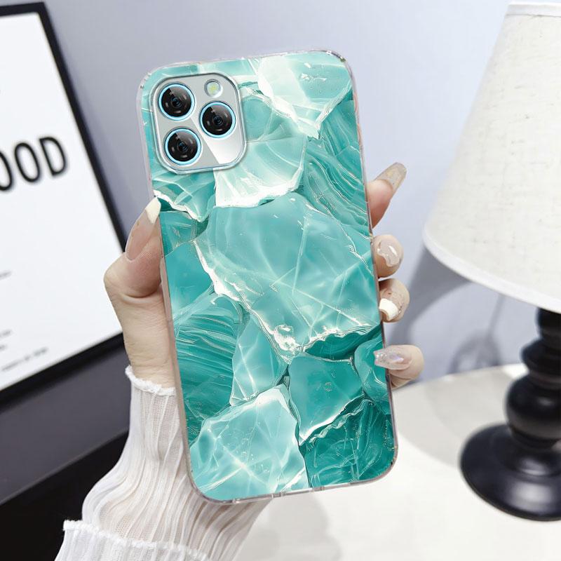 For Blackview A95 A100 A200 Pro A85 Case Protective Cover For Blackview A80S Marble Clear Soft Silicone Phone Case Cat Fundas