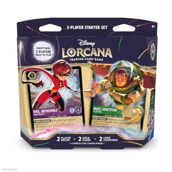 Ravensburger Disney Lorcana TCG 2-player starter deck - Suitable ages 8 up Engaging gameplay Over 200 original artworks