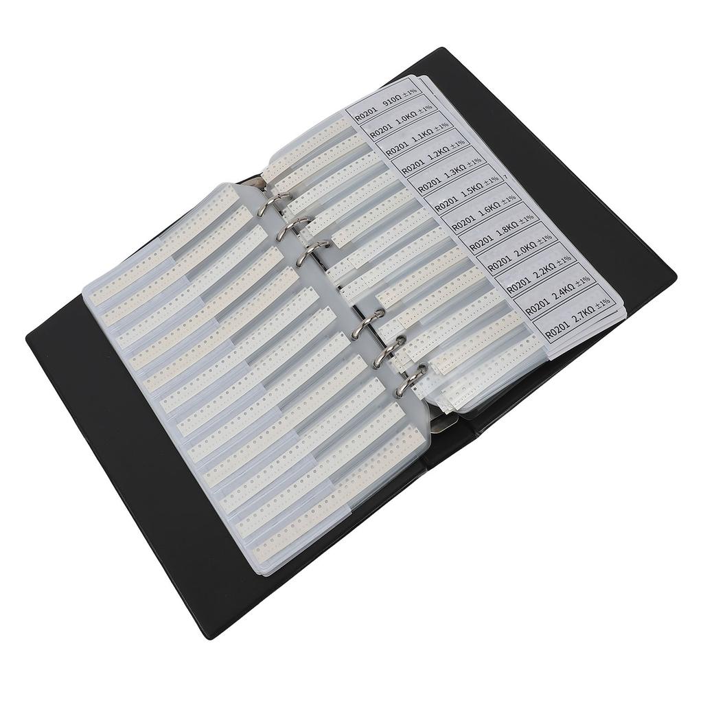 SMD Resistor Sample Book 170 Values X 50pcs Each 1% Accuracy In Storage Book Case Electronic Compone
