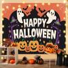 Halloween Backdrop  Carnival Party Pumpkin Scene Backdrop  Decorative Hanging Cloth