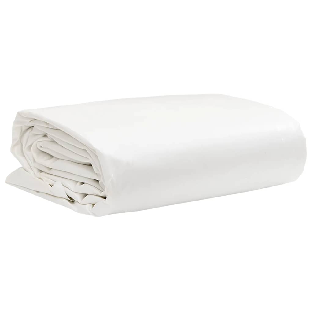 White Cover Tarpaulin 1 x 2.5 m 650 g m²