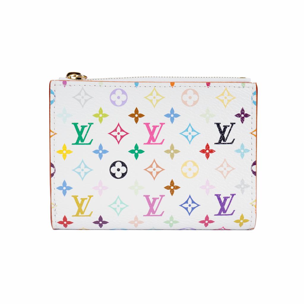Louis Vuitton x Takashi Murakami Lisa Wallet Multicolor/White Monogram Canvas Women Wallets M27736