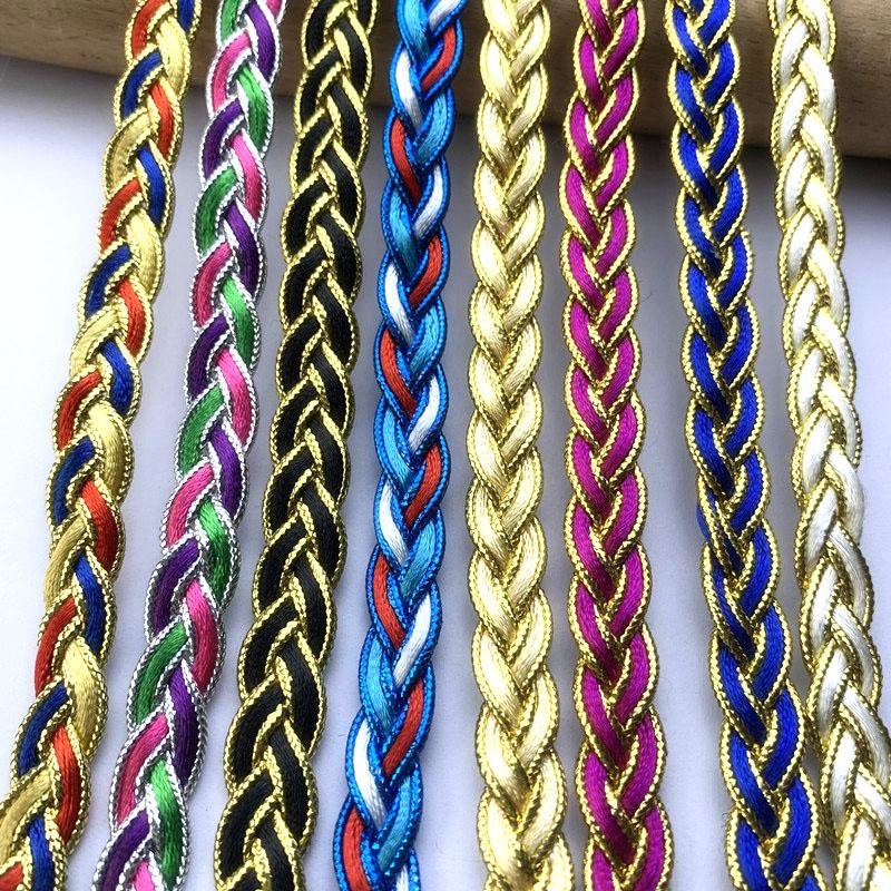 4m/13.12ft Each Pack Lace Trims Dress Curtain Handmake DIY Sewing Craft Ribbons Edge Curve Home Dinner Hair Decoration Big Wide 1.2cm/0.47inch