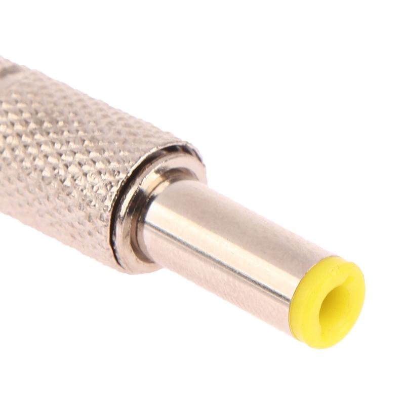 2 шт. Разъем питания постоянного тока 5,5x2,5 мм, штекер, металлический разъем-адаптер с желтой головкой
