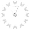 Large Wall Sticker Clock Butterfly Shape Innovation DIY Modern Art Living Room DecorationSilver