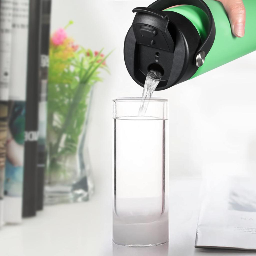 Крышка-откидная Aoitoque для кофейных емкостей Hydro Flask 18 унций, 32 унции, 40 унций, сменная силиконовая, черная