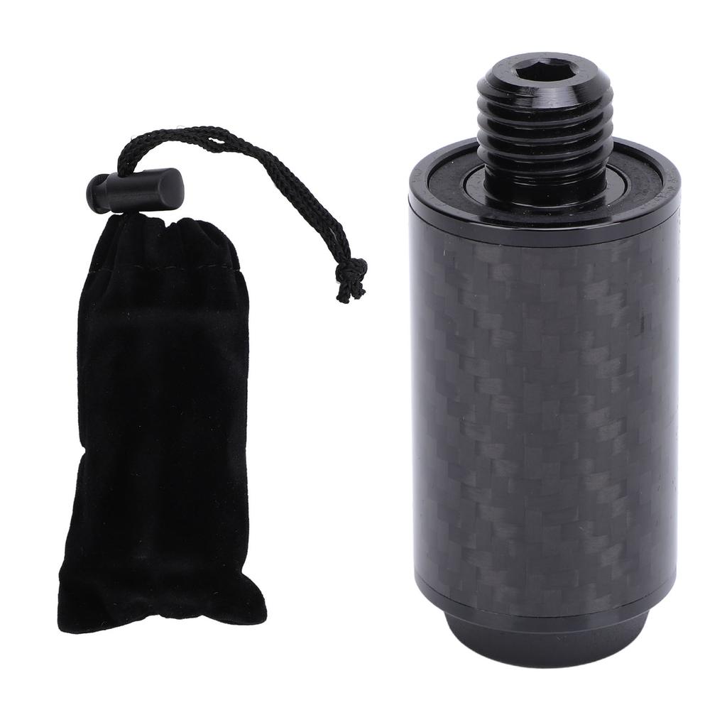 2 Inch Pool Cue Extension Carbon Fibre Billiard Cue Extender with Bumper for Universal Cue Accessories