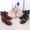 Женские модные водонепроницаемые и противоскользящие резиновые сапоги Bow Rain Shoes для активного отдыха на природе Галоши для сада