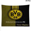 Borussia Custom Name Wall Tapestry Aesthetic Wall Hanging Printed Fabric Blanket Decorative Tapestries for Bedroom Living Room Home Decor