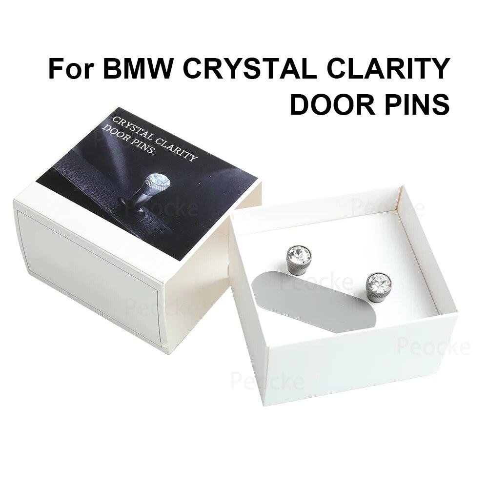 4 шт. для BMW Crystal Door Pin Lock Universal для всех моделей F10 F20 F30 G20 G30 G05 для Mini Cooper Easy Install Car Interior Accessories