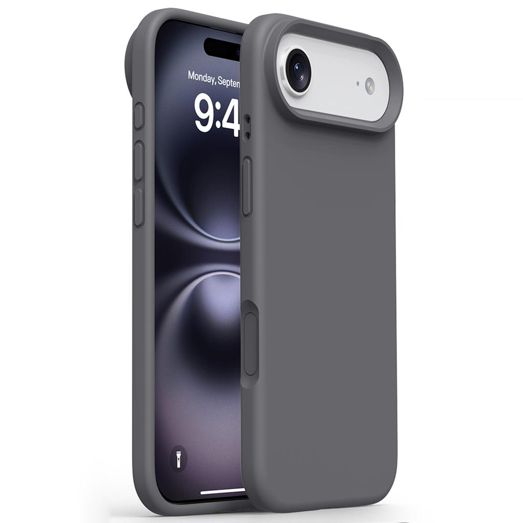 For iPhone 17 Air Case Soft Microfiber Lining Liquid Silicone+PC Phone Cover