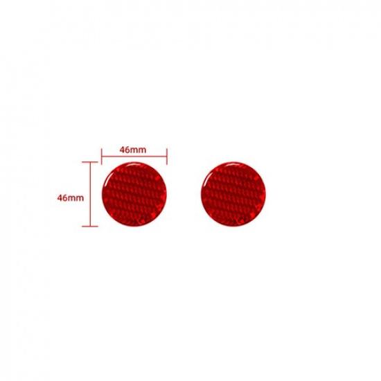 Red Carbon Fiber Radio Console Knob Cover Trim For Porsche 718 Boxster Cayman