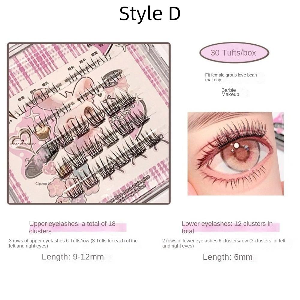 Пушистые самоклеящиеся накладные ресницы многоразовые без клея накладные ресницы пушистые пучки накладных ресниц леди