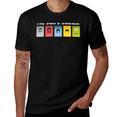 Боб'с Бургерс Футболка t-shirts для мужчины графическая смешная хлопковая футболка 100% мужская футболка графическая Футболка