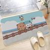 1Pc Bubu And Dudu Cute Cartoon Bathroom Mat Anti-slip Absorb Water Long Strip Cushion Bedroon Mat Welcome Doormat