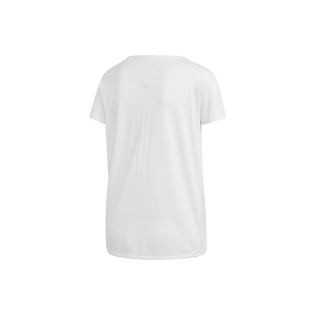 Adidas Футболка Chill, дышащие повседневные спортивные женские топы с круглым вырезом и короткими рукавами, белые EI6382