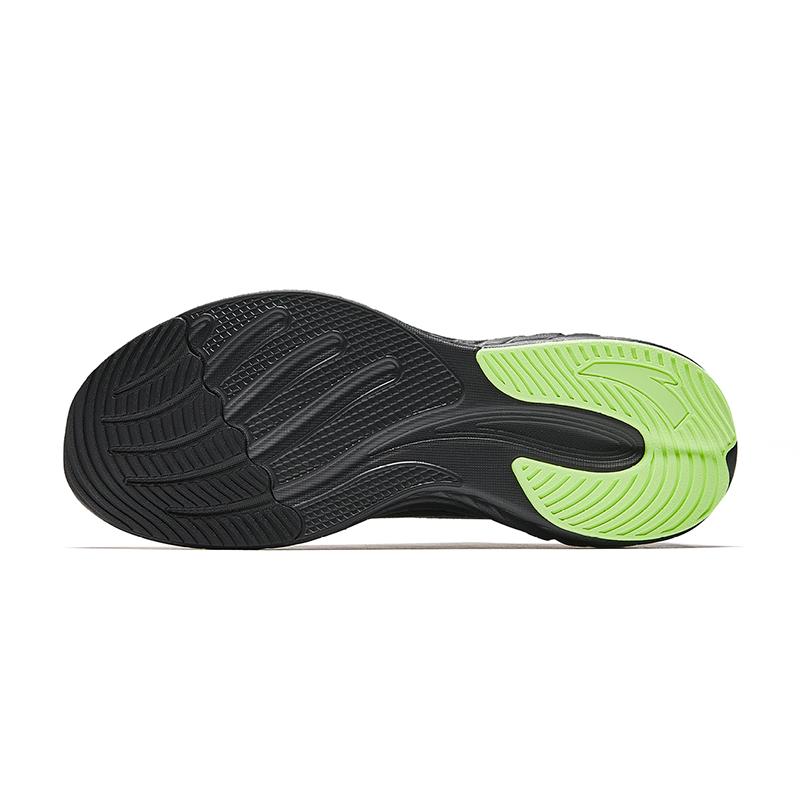 Anta Cloud Feel Simple Versatile Rebound Height Increasing Lightweight Low Top Casual Running Shoes Men Sneaker Black 912525537-5