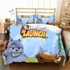 3D G-Grizzy and The Lemmings Bedding Set Printed Bed Set With Pillowcase Bed Duvet Cover Soft Queen King Size Bedclothes Home