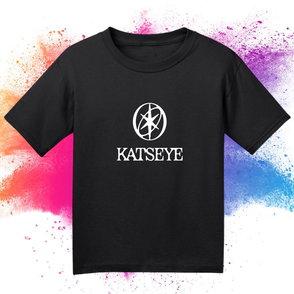 Kpop Katseye Logo Tshirt Unisex And Unisex Summer Cotton Y2k Clothing Vintage Fashion Round Neck Short Sleeved Tee Streetwear
