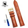 Genuine Leather Watchbands 12/14/16/18/20/22/24 Mm Watch Band Strap Steel Pin Buckle High Quality Wrist Belt Bracelet + Tool