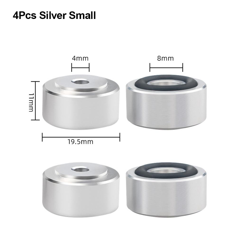 1/4Pcs Isolation Feet Pad Aluminum Alloy Amplifier Base Feet  for Speakers CD Amplifier
