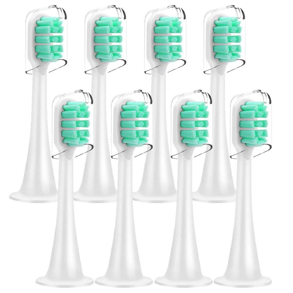 Сменные насадки для зубных щеток Xiaomi MiJia T300 и T500 поставляются с насадками для зубных щеток