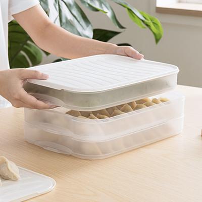 Коробочный класс, большой с крышкой Емкость для хранения пищевых продуктов Не содержит бисфенола-А с антипригарным покрытием Хранение замороженных пельменей