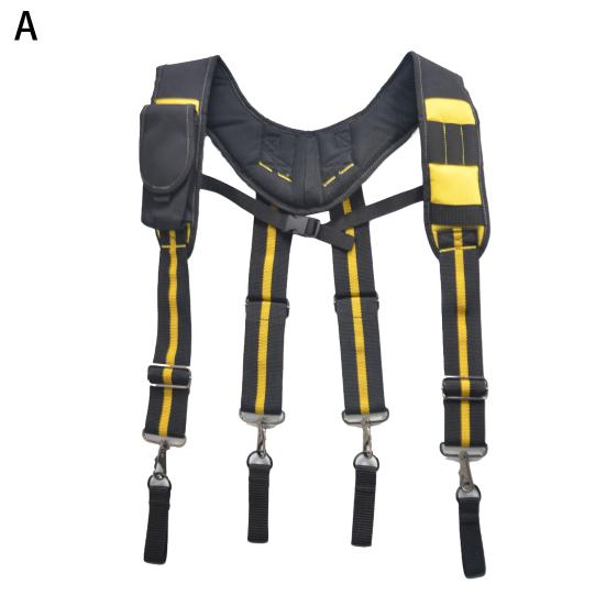 Подтяжки для рабочего инструмента, пояс для строительного инструмента электрика с регулируемыми ремнями и съемным держателем для карандашей для телефона, уменьшают стресс