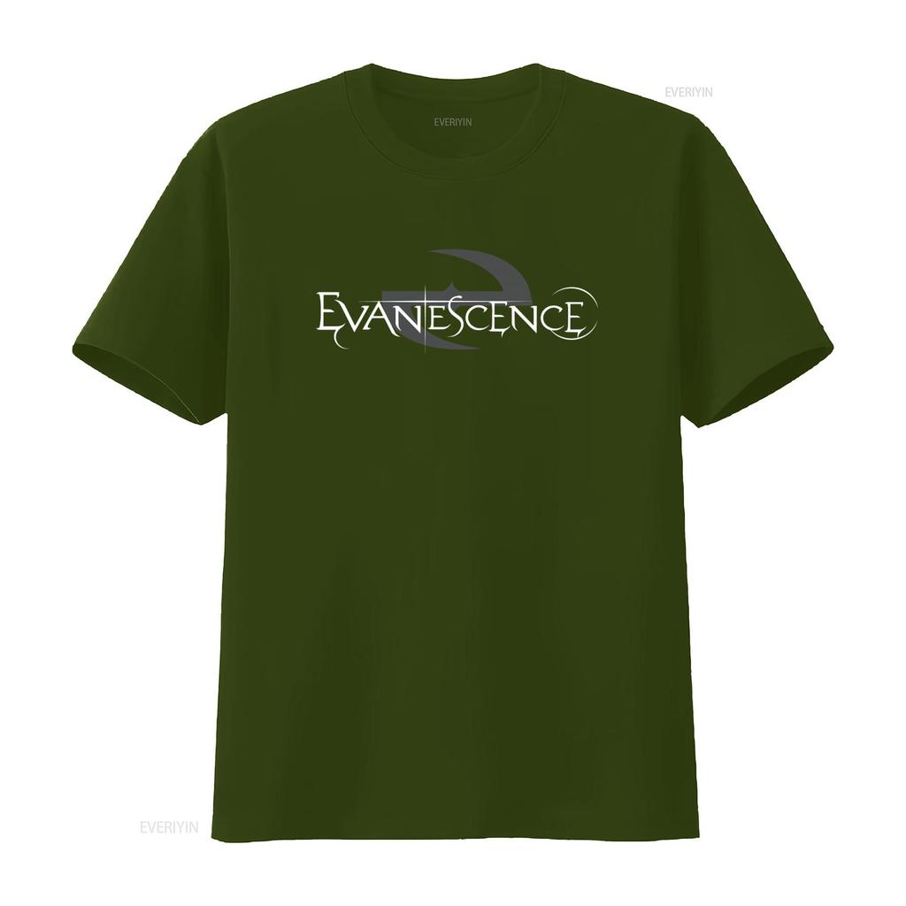 New Dtg Dtf Evanescence Band T shirt Breathe No More vintage Washed Slightly Stylish Comfortable Soft homme fashion Versatile