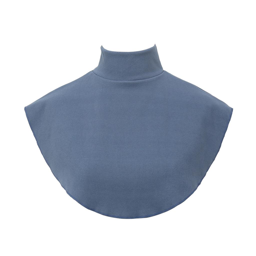 New Womens Muslim Modal Fake False Collar Islamic Hijab Extensions Turtleneck High Neck Cover Warmer Bright Solid Color Half Top