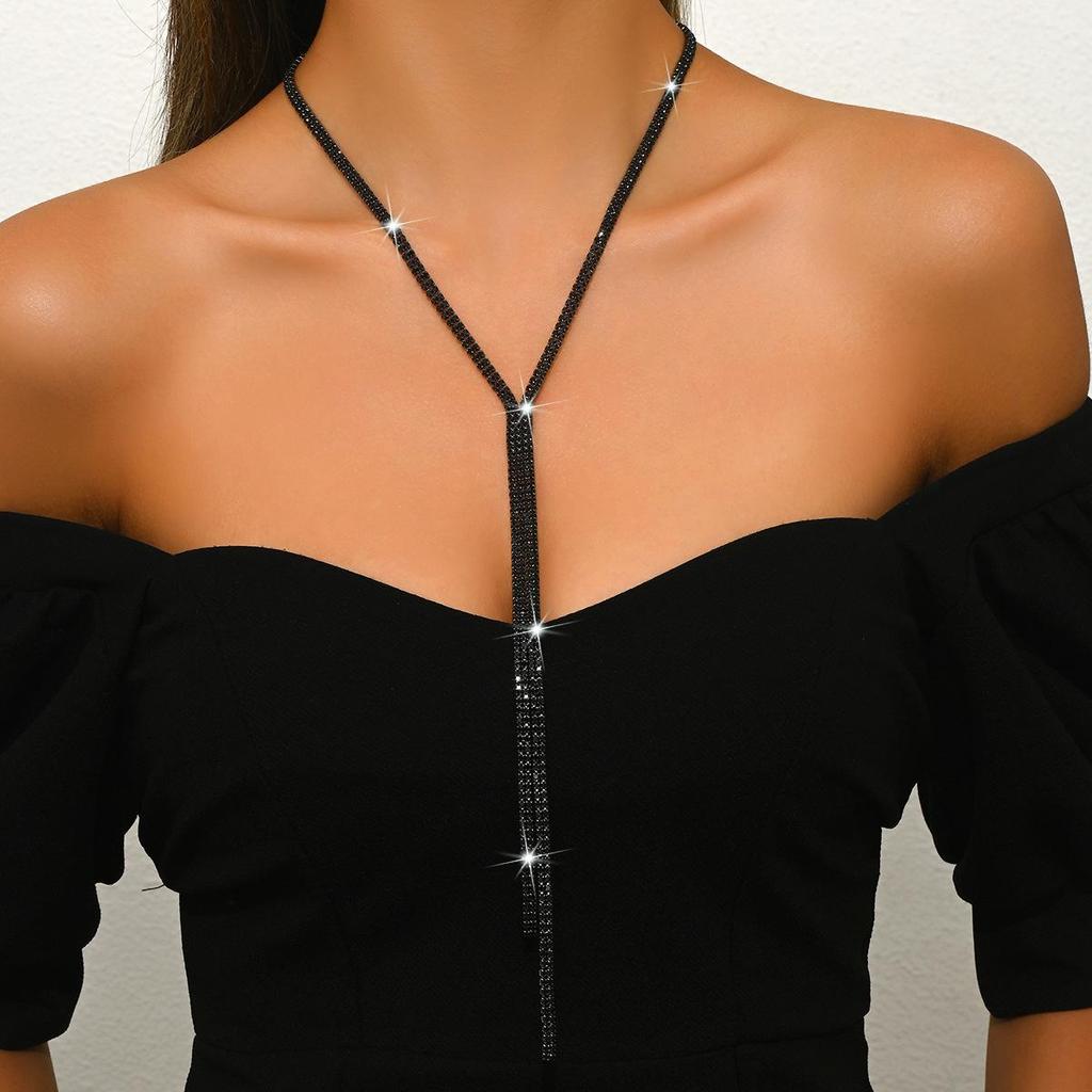 European American Multi-Layer Rhinestone Body Chain Necklace - Sexy Beach Jewelry