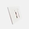 1-клавишный 2-канальный с 2 портами USB-розетка для зарядки, со светодиодной подсветкой, AC110-250 В, выключатель света с международной универсальной розеткой USB