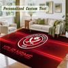 Crystal Velvet Square Rug Custom NameSheffield United FC Pattern Non Slip Home Floor Decor Rug