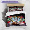 3pcs The Amazing World of Gumball1 pattern bedding set duvet cover set includes duvet cover &pillowcases, perfect all season bedroom decoration & gift