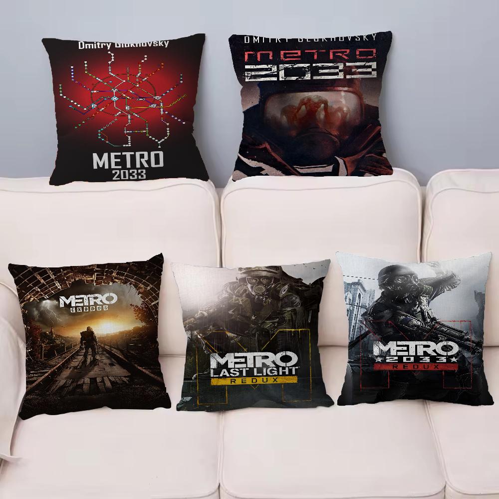 M-Metro 2033 Аниме Видеоигра Наволочка Мультяшный Подарок Чехол для Подушки Спальня Дом Диван Стул Сиденье Декор Наволочка