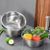 Миски для взбивания салата, кухонная мойка, серебристая