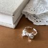 Современное кольцо с открытой шинкой и бантом в корейском стиле, идеально подходящее для стильных женщин