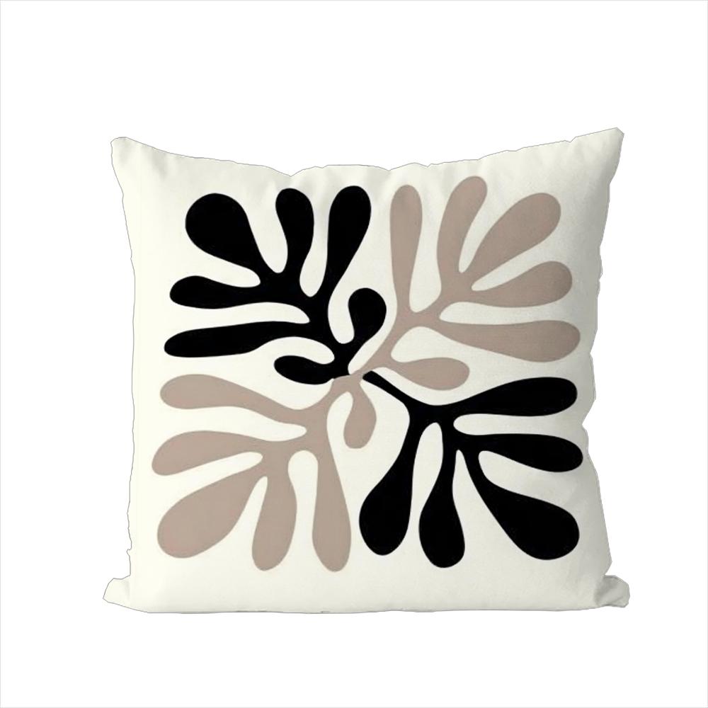 Classic Modern Flowers Pillow Case For Car Sofa Decorative Home Doublesided Print Plush Square Throw Pillow Cushion Cover