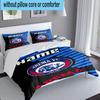 3PCS Custom Name AREMA Football Crest Design Bedding Set, Including 1pc Duvet Cover And 2pcs Pillowcases, Suitable for dorms and bedrooms Gift