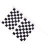 5X Black And White Flag Checkered Racing Banner Polyester Flags Hand Signal Flags