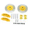 2pcs RC Brake Disc RC Simulation Aluminum Wheel Brake Discs for TRAXXAS TRX4 TRX6Yellow
