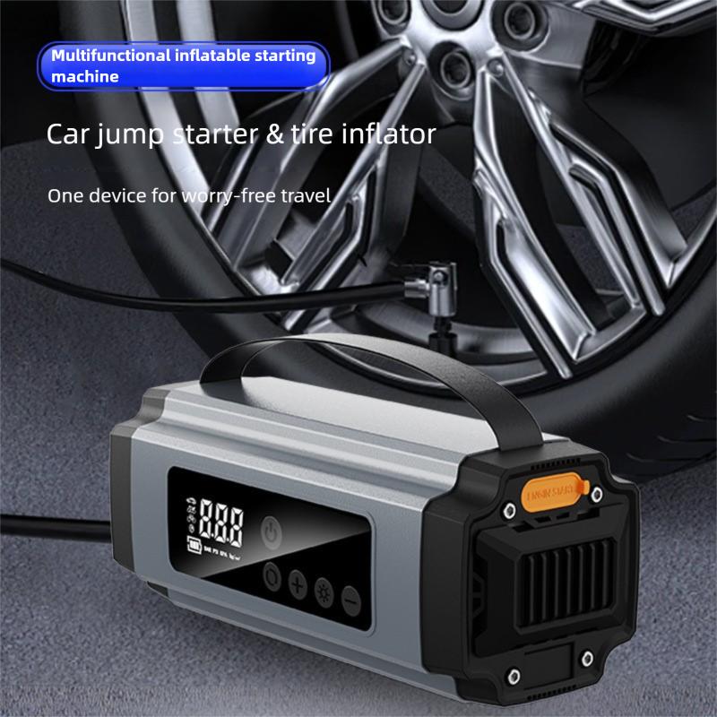 1200A Jump Starter with Air Compressor 150PSI for 4.0L Gas and 3.5L Diesel Vehicles Portable 12V Car Battery Jumper Starter wit